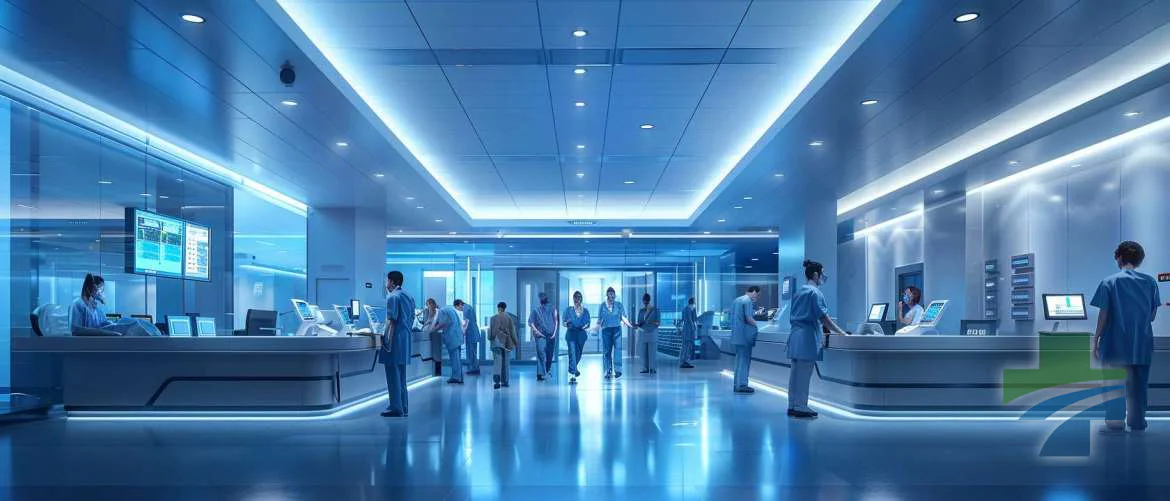 Nurses at a nursing station embracing new digital healthcare tools.