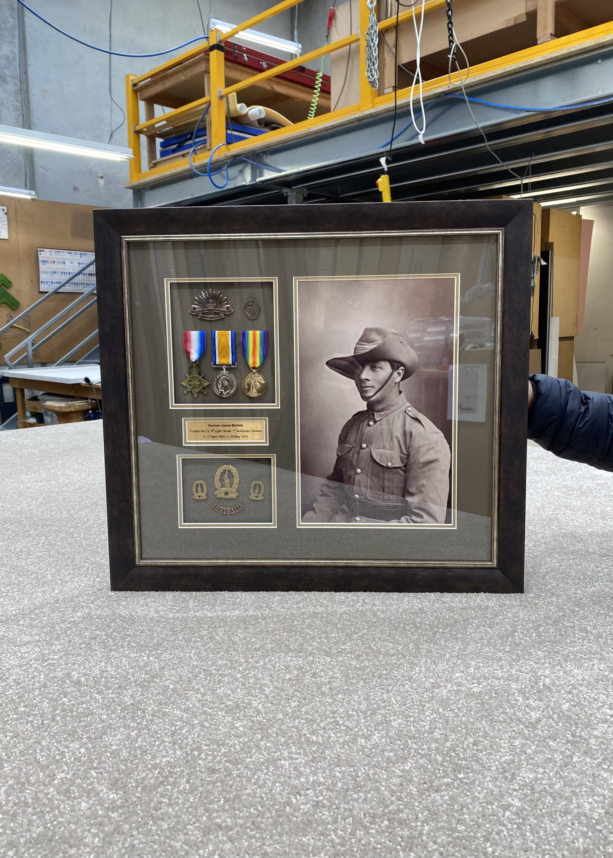 Framed War Medals by FRAMING TO A T