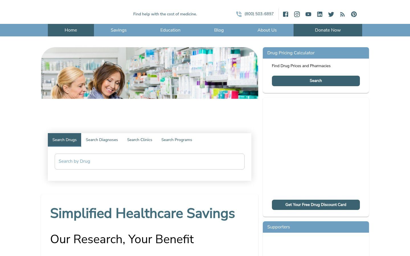 NeedyMeds - Medication and Healthcare Cost Savings