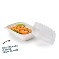 Delicous meal ready to eat in a GoodToGO Microwavable and Compostable container.