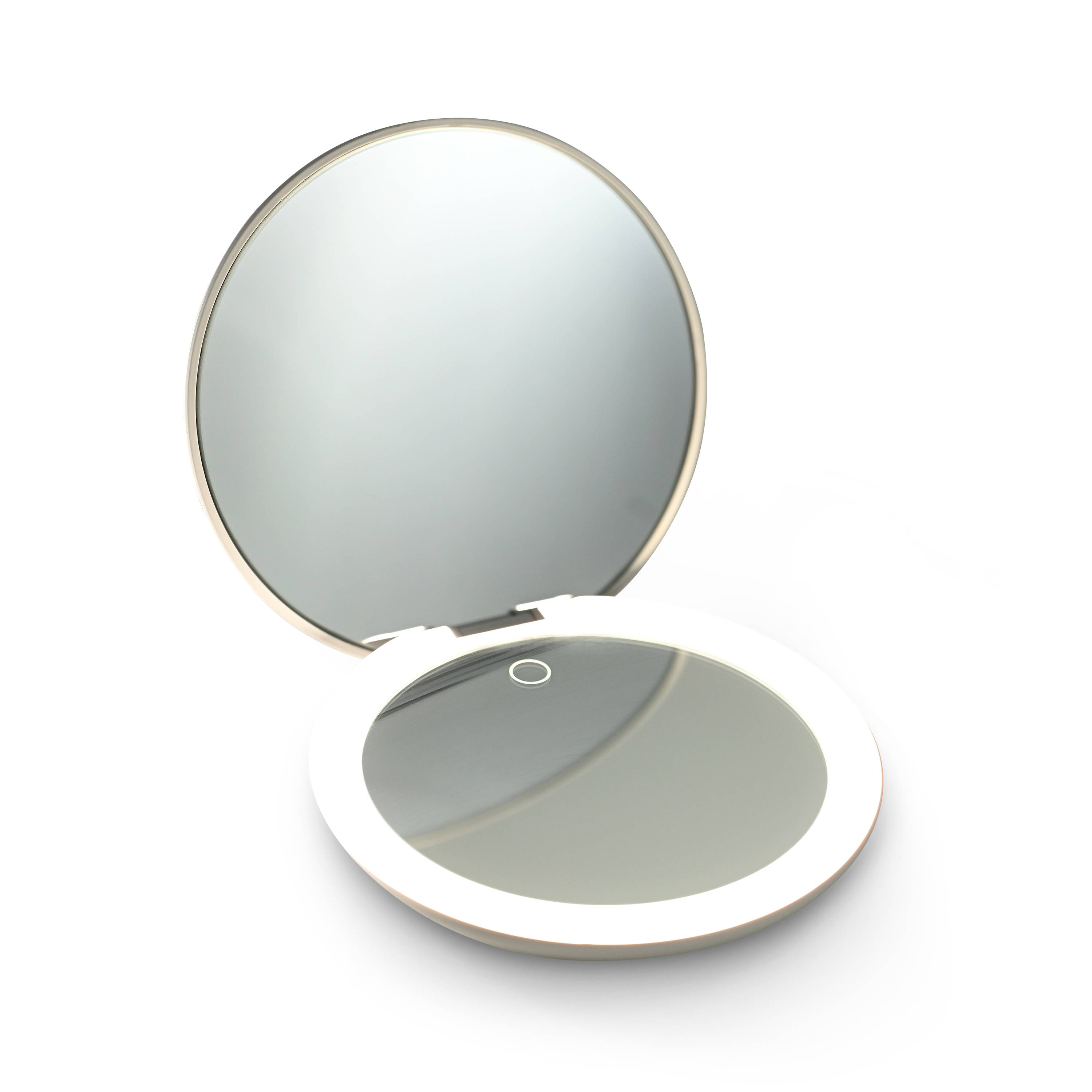 ilios lighting 10x compact mirror for purse or handbag