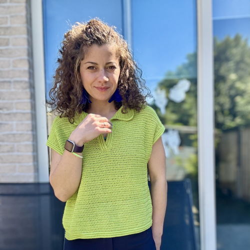 The Polo T-Shirt Crochet Pattern | Oversized, Drop-Shoulder Design (XS–5XL)
