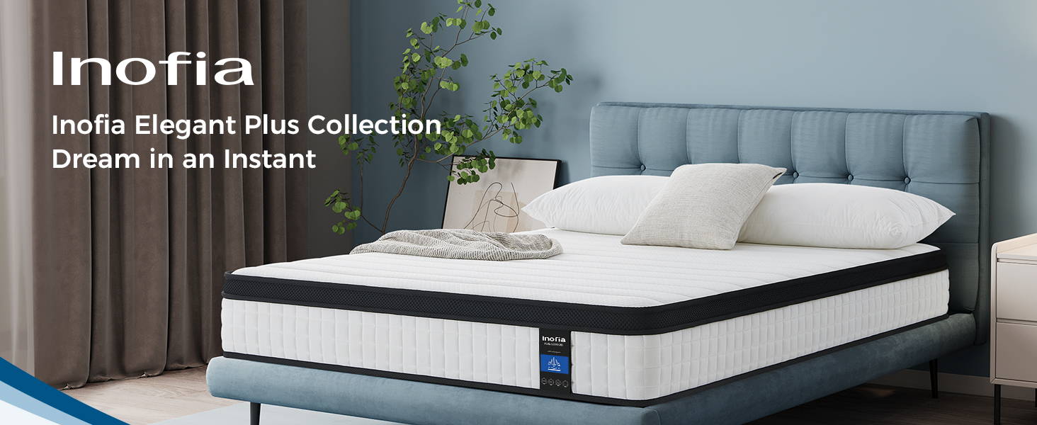 Inofia 3FT Single Mattress,12 Inch CloudLux Memory Foam Mattress with Pocket Sprung,Medium Firm with Tencel Fabric,Fire Resistant Barrier,Pressure Relieving,OEKO-TEX Certified Single(90×190×30cm)