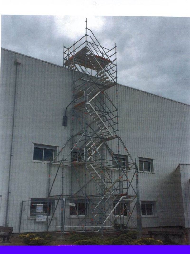 Chantier échafaudage EVEREST — Tour Escalier Michelin
