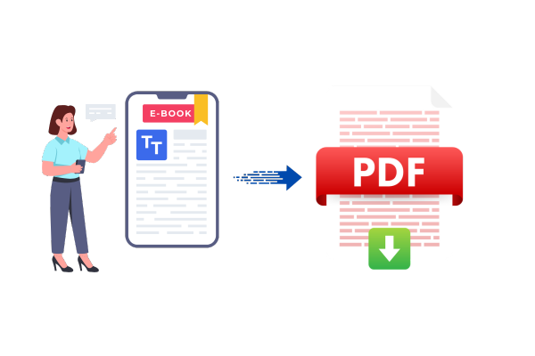 EPUB to PDF conversion process