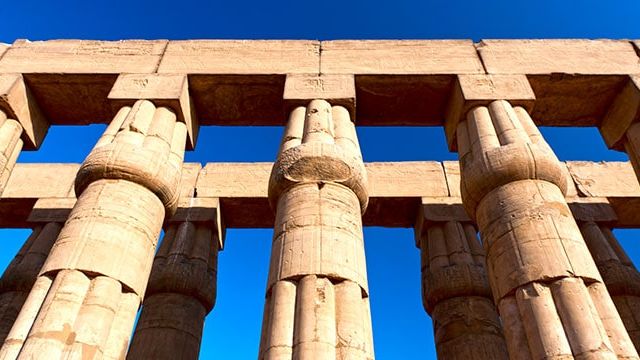 Columns at Luxor Temple, Egypt