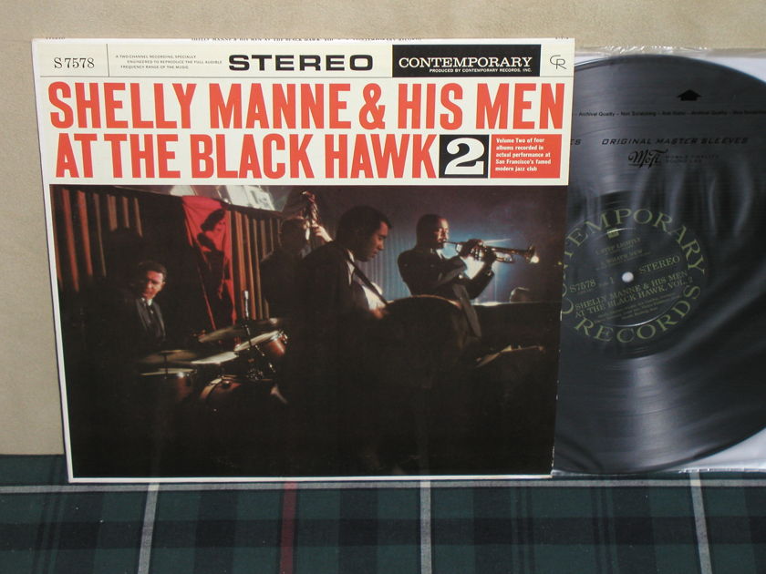 Shelly Manne & His Men - At The Blackhawk 2 Black/Gold Contemporary 1st press