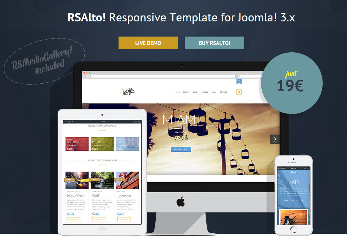 RSAlto! - шаблон для CMS Joomla от RSJoomla!