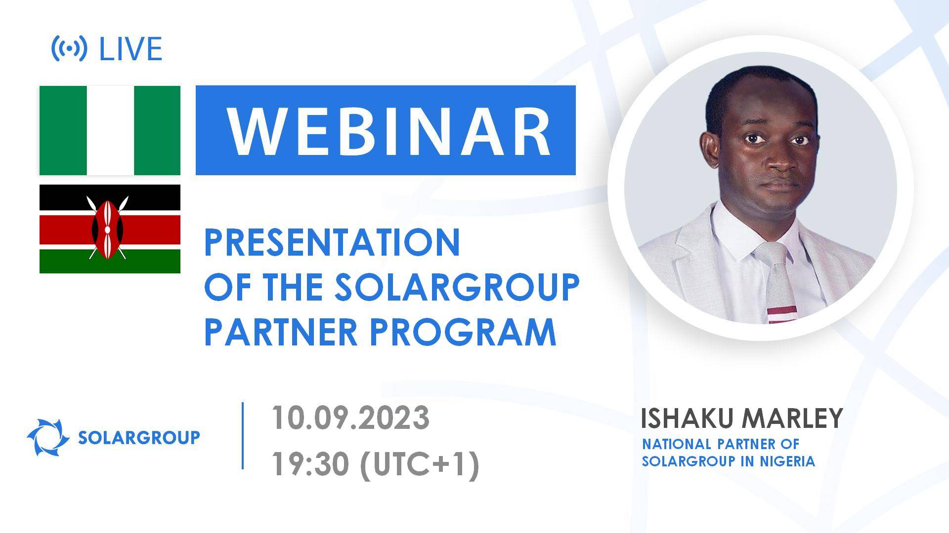 Nigeria. Presentation of the SOLARGROUP partner program