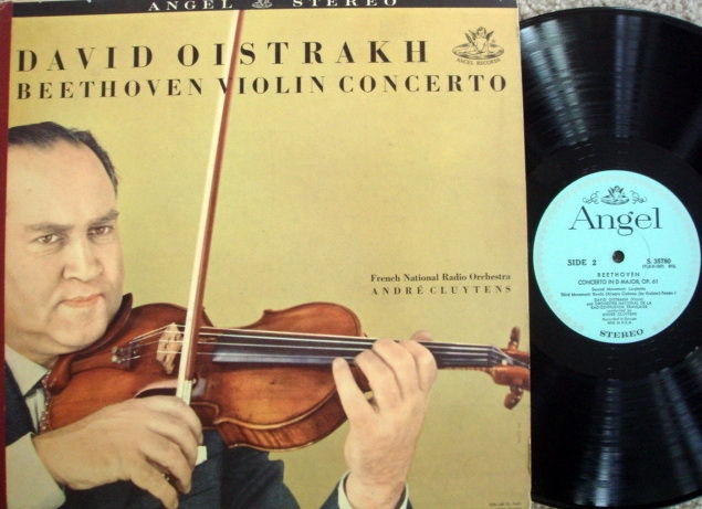 EMI Angel Blue / OISTRAKH, - Beethoven Violin Concerto,...