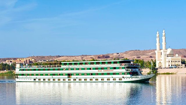 Nile cruise boat at Aswan, Egypt