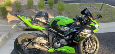 2020 KAWASAKI NINJA ZX-6R ABS KRT EDITION motorcycle for rent near Midlothian, VA
