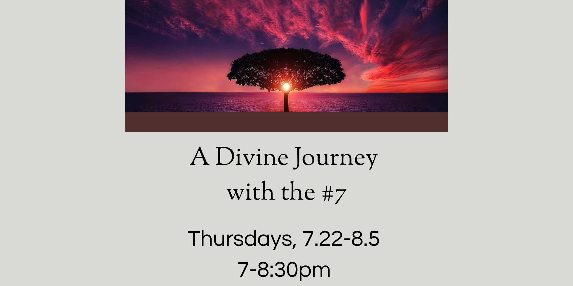 A Divine Journey with the # 7 promotional image