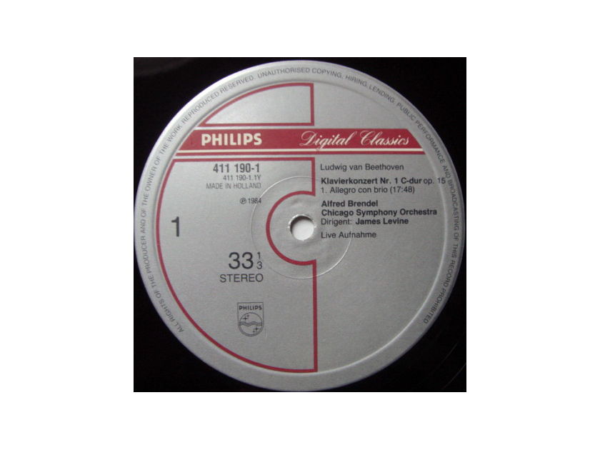 Philips Digital / BRENDEL-LEVINE,  - Beethoven Complete Piano Concertos, NM, 4LP Box Set!