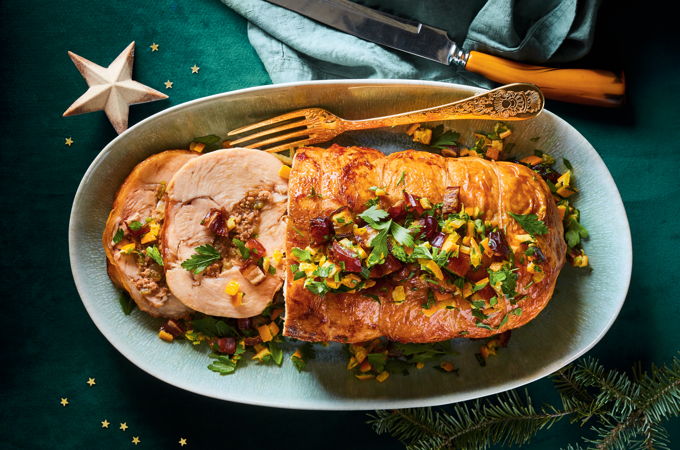 Turkey Roast with Dates and Clementines