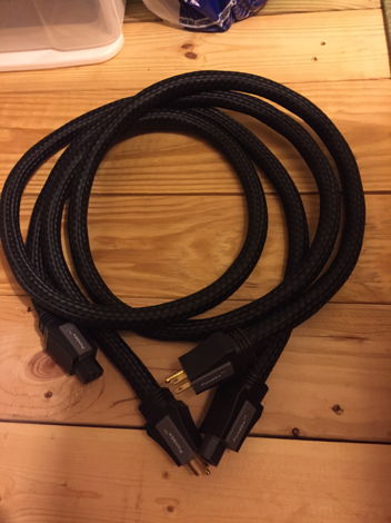 Pangea AC 9 power cords coiled up