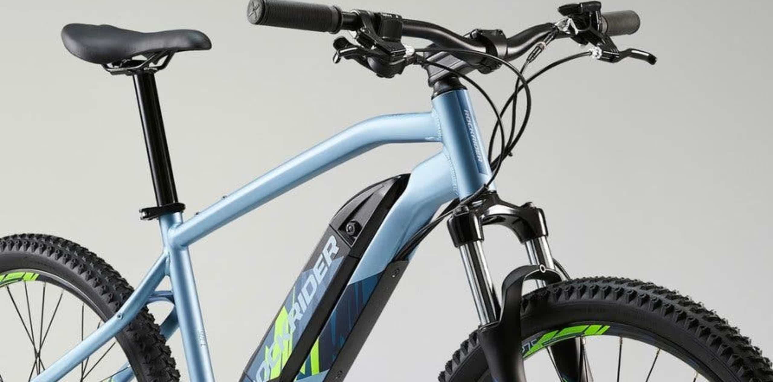 Imagen de recurso de una e-bike de la marca Rockrider.