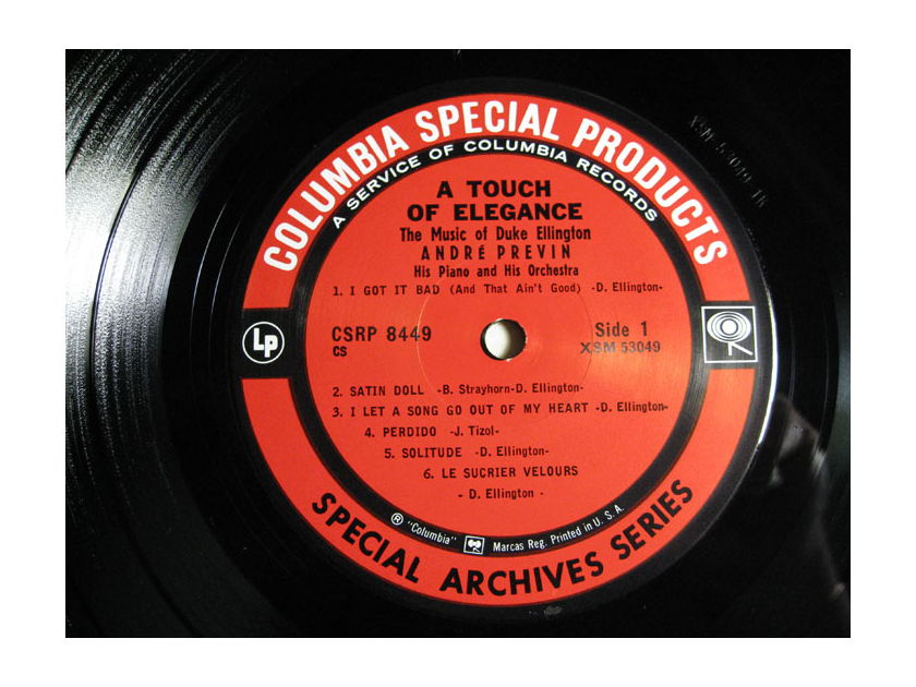 André Previn - A Touch Of Elegance: The Music Of Duke Ellington - Special Archives Series Columbia Special Products CS 8449