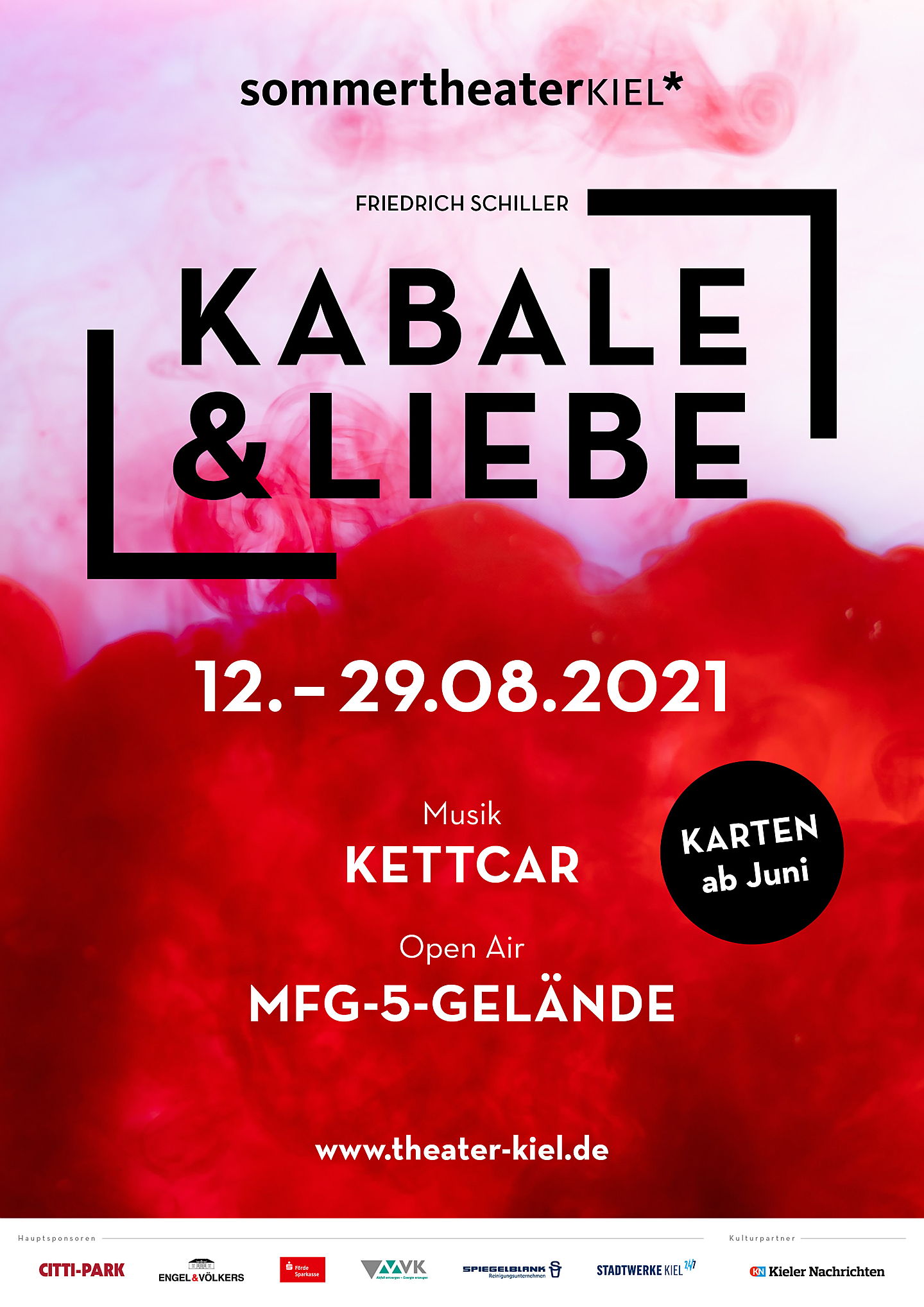  Hamburg
- Engel & Völkers Schleswig-Holstein, Sponsor des Sommertheaters in Kiel - Kabale & Liebe von Friedrich Schiller wird vom 12.-29.08.2021 im Freilufttheater spielen.