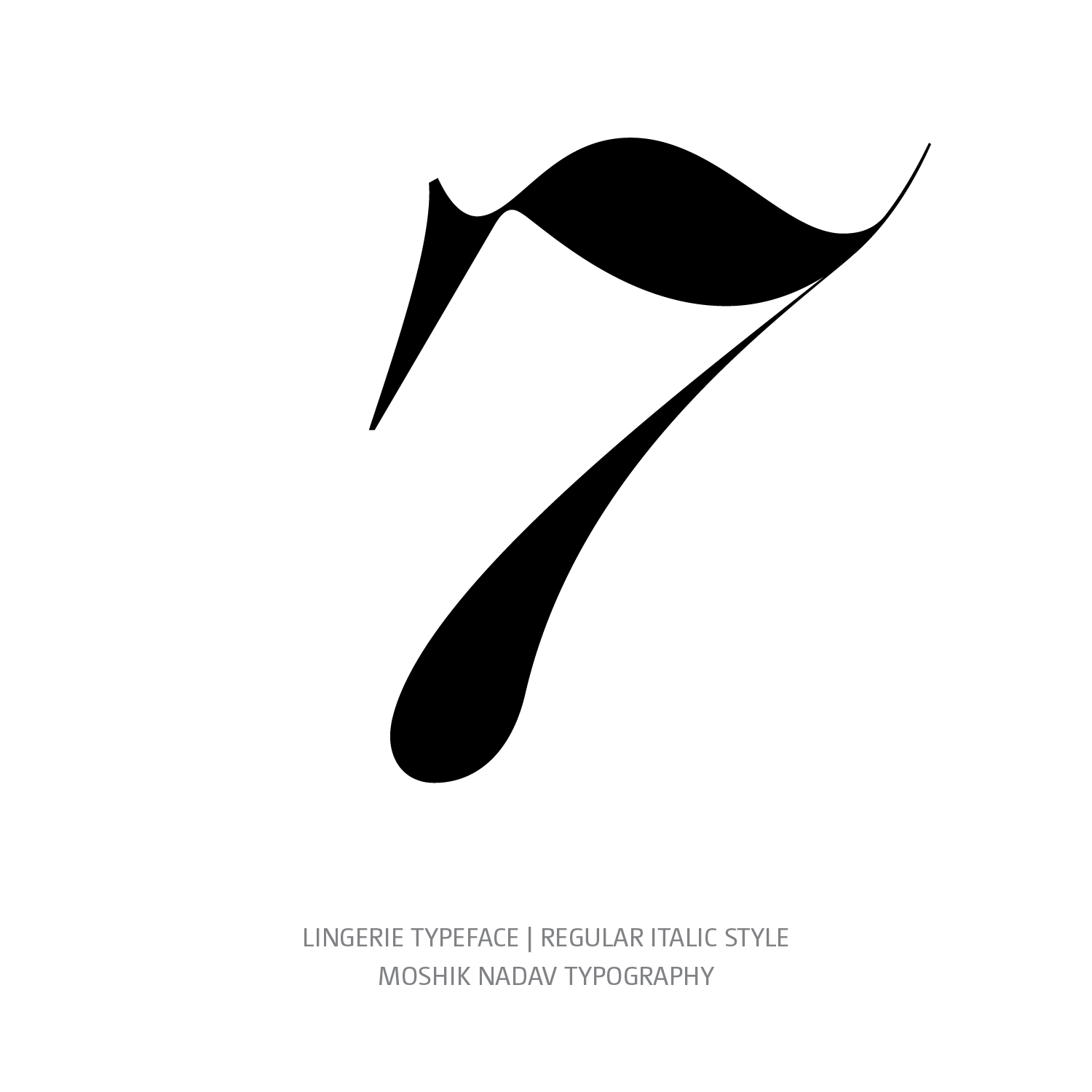 Lingerie Typeface Regular Italic 7 - Fashion fonts by Moshik Nadav Typography