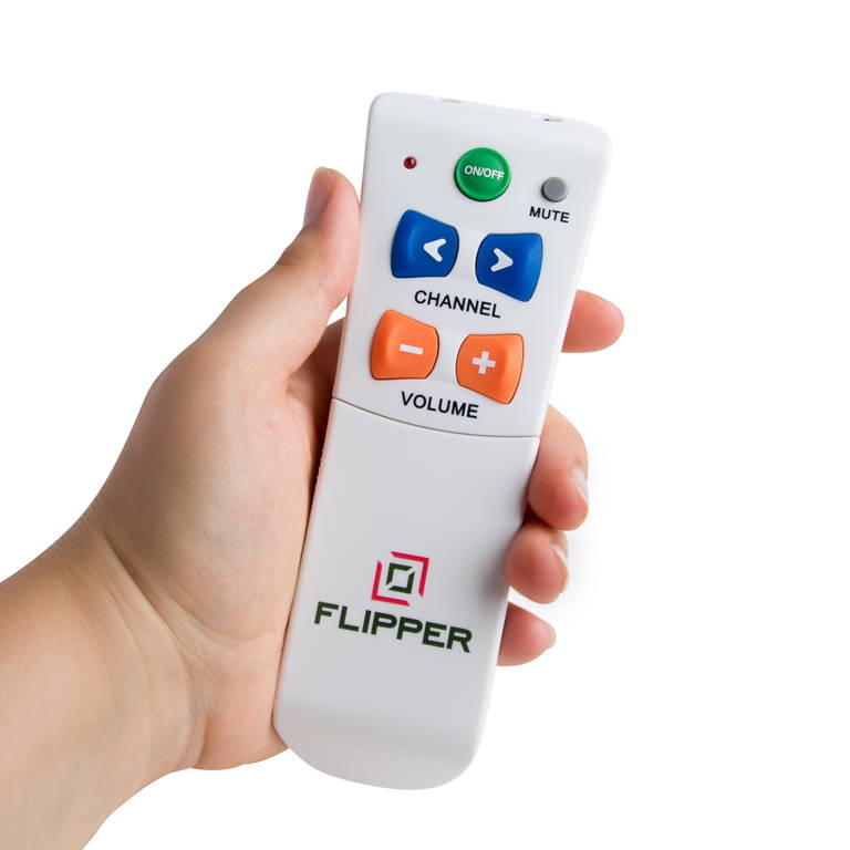 Big button seniors remote control, Flipper TV remote control.