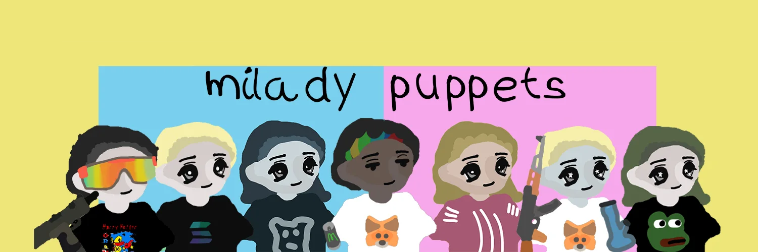banner for Milady Puppets