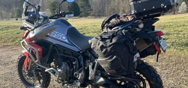 2022 TRIUMPH TIGER 850 SPORT motorcycle for rent near Mill Spring, NC