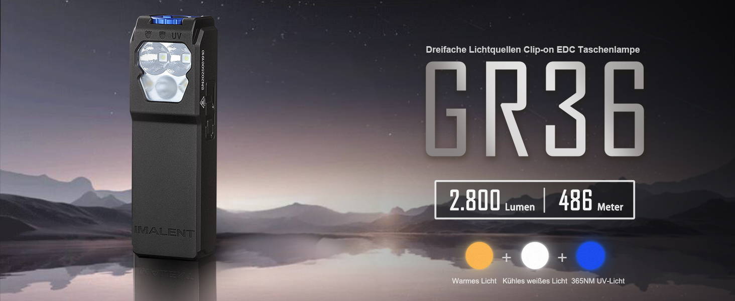 IMALENT LD35 Wiederaufladbare EDC Taschenlampe