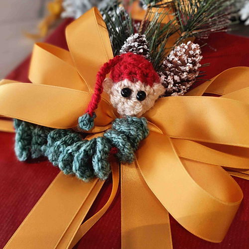 Elf Worry Worm Crochet Pattern