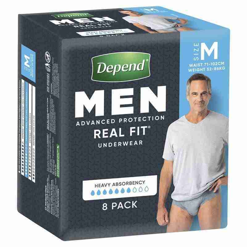 Depend Real Fit Underwear Male Medium 8