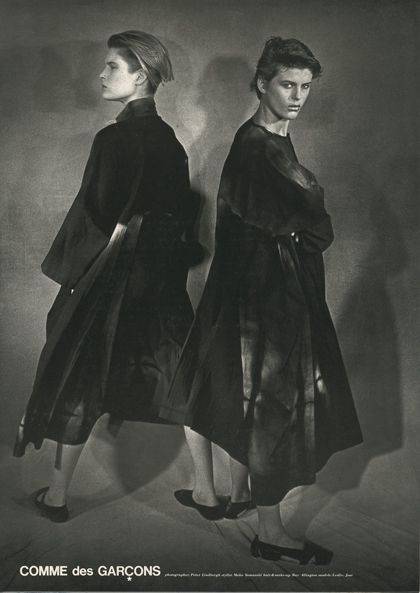 1980, COMME des GARCONS, shot by Peter Lindbergh