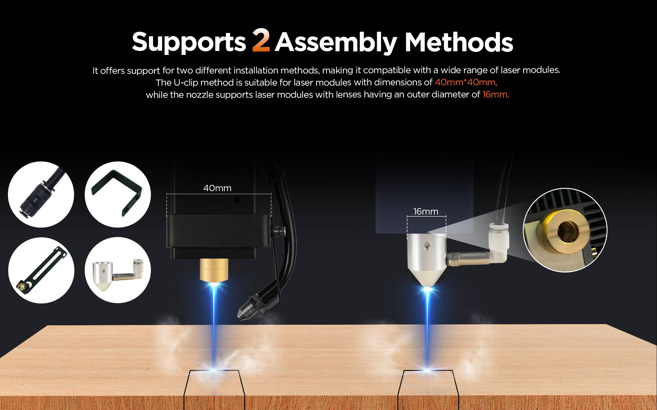 ACMER C4 laser air assist pump-assembly methods