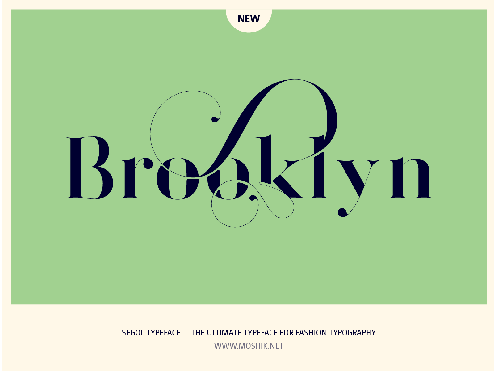 Brooklyn logo, Segol Typeface, fashion fonts, best fonts 2021, best fonts for logos, sexy fonts, sexy logos, Vogue fonts, Moshik Nadav, Fashion magazine fonts, Must have fonts