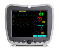 portable patient monitor with multiple displays