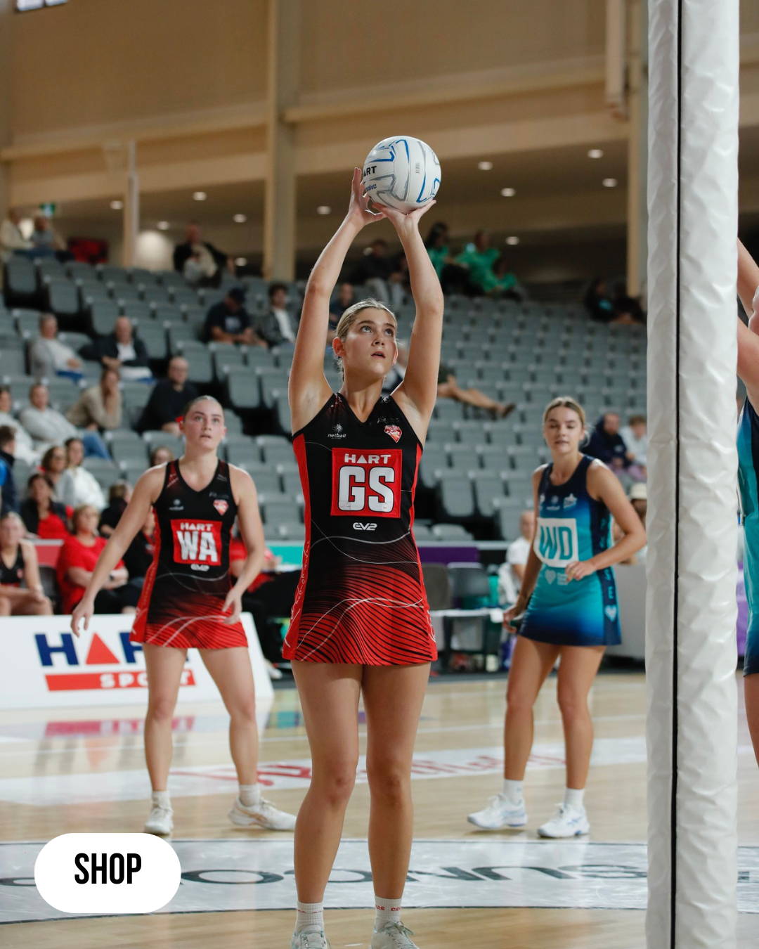 Custom netball uniforms and dresses by EV2 Sportswear