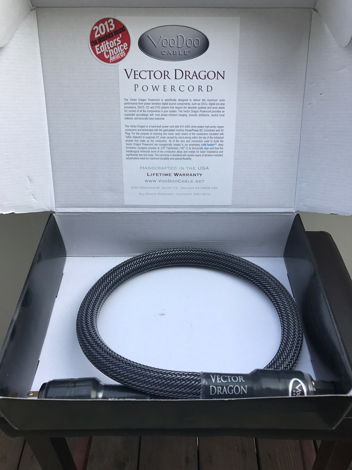 Voodoo Audio  Vector Dragon 3 ft power cord with a 15 a...