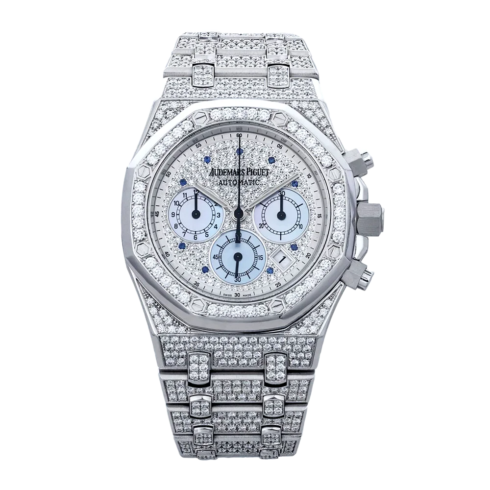 Chronograph 18K White Gold Pave Diamond Dial 25978BC.ZZ.1190BC.01, image 1