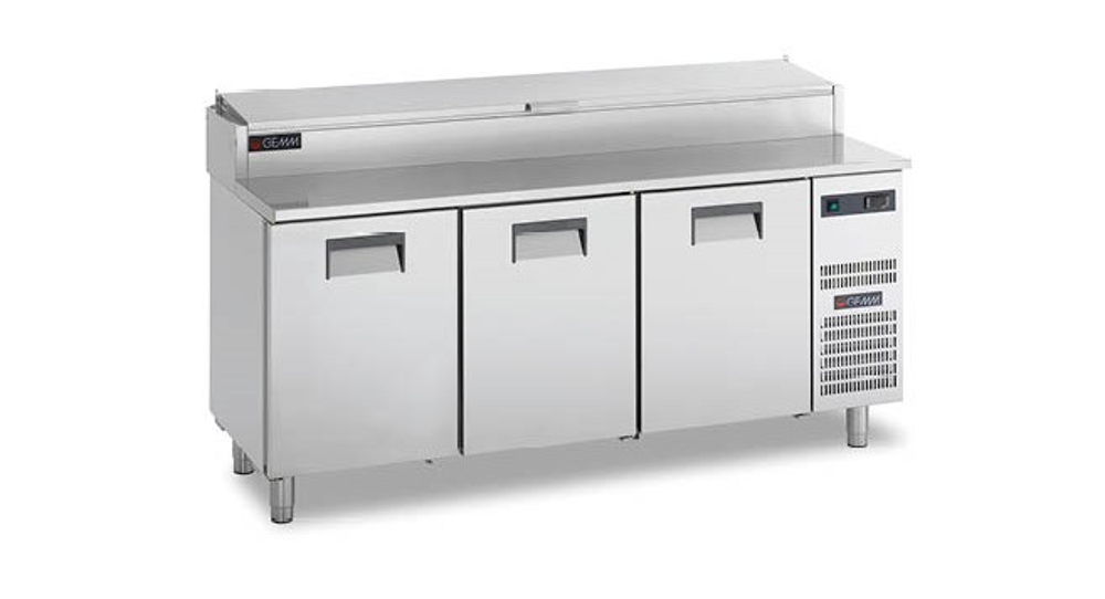 GEMM SFF/820I Kallskänkskylbänk (rostfri bänkskiva)