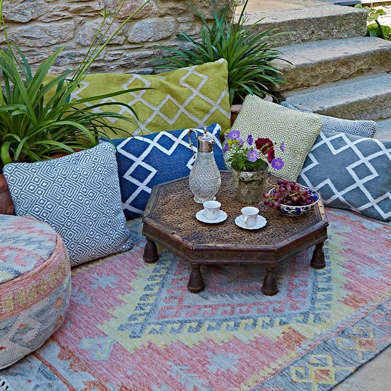 nomad tarifa outdoor boho rug