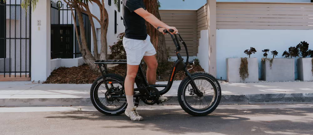 Rider on Rad Power electric bike