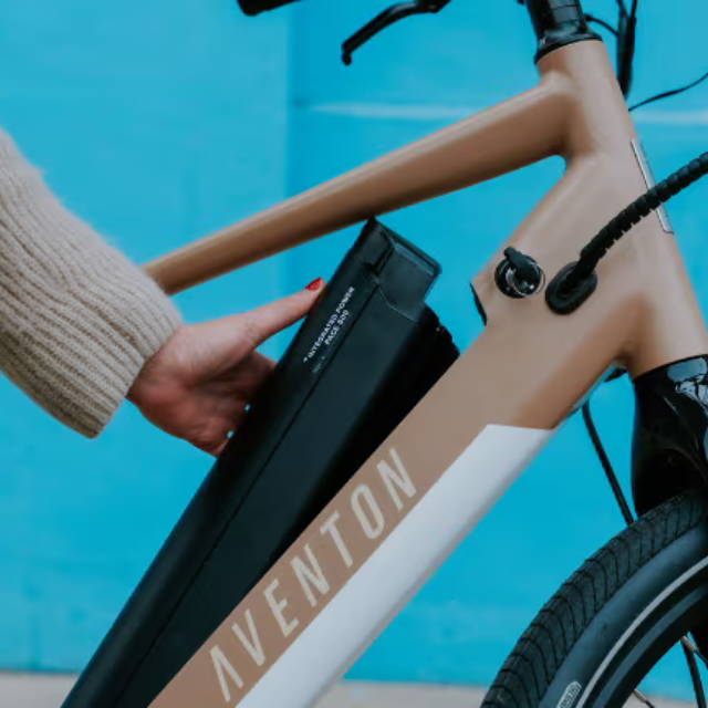 man with a Bianchi bike