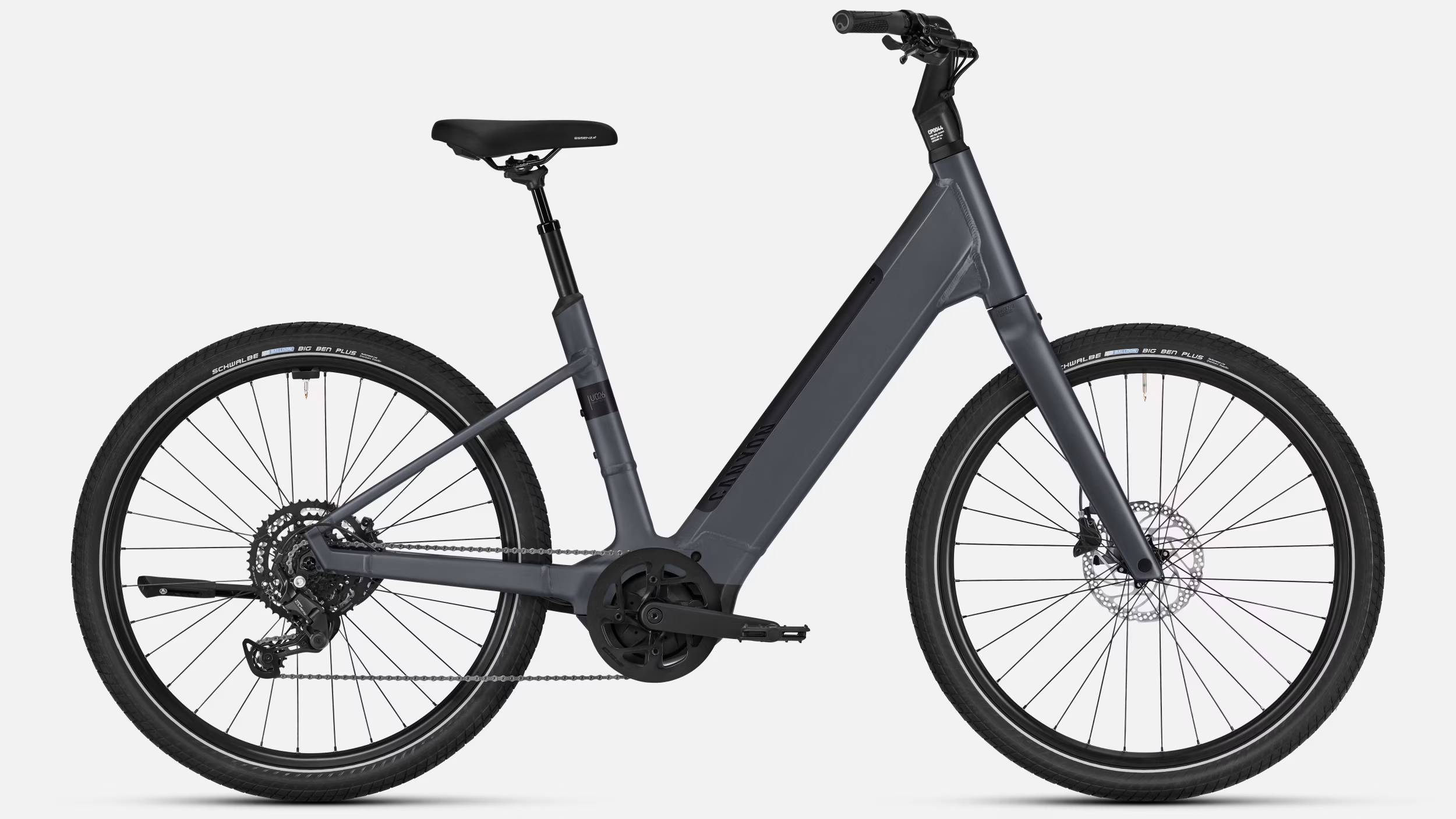 Vélo électrique Canyon Precede:ON Comfort 5 à cadre ouvert avec dérailleur Shimano Cues