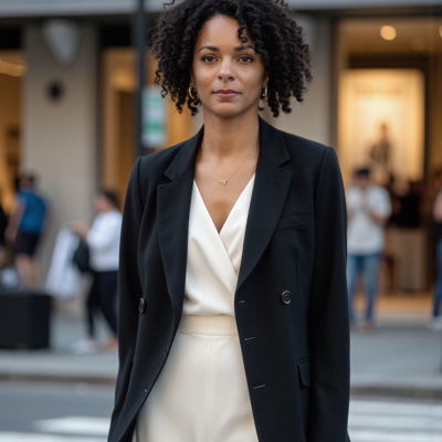 Photo generated by Secta Labs in style of City Chic Portraits