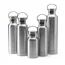 Stainless Steel Double Wall Water Bottle With Bamboo Lid - 600ml