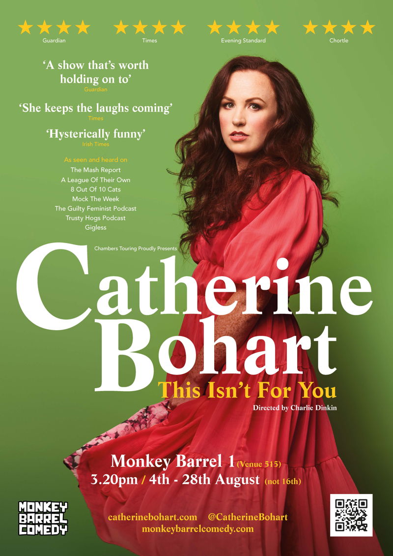 The poster for Catherine Bohart: This Isn't For You