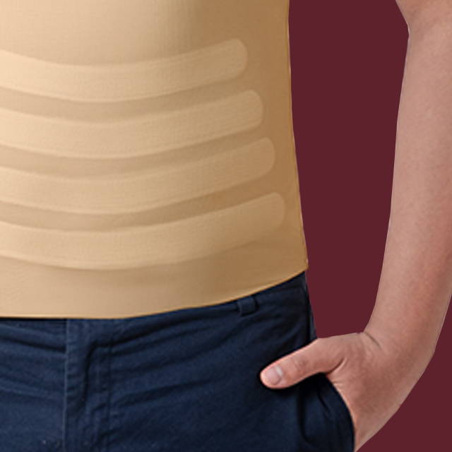 anti-roll fit vest shapewear for men