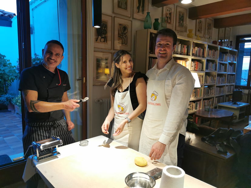 Cooking classes Venice: Mastering homemade pasta: a Venice dining experience