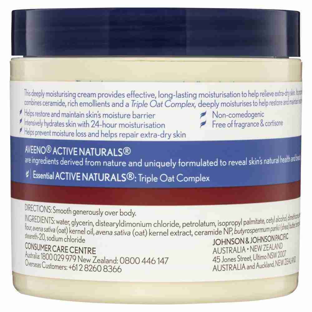 Aveeno Active Naturals Skin Relief Fragrance Free Moisture Repair Cream 311G - Image 2