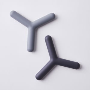 blomus Modern Silicone Trivets (Set of 2), 4 Colors, Silicone & Stainless Steel