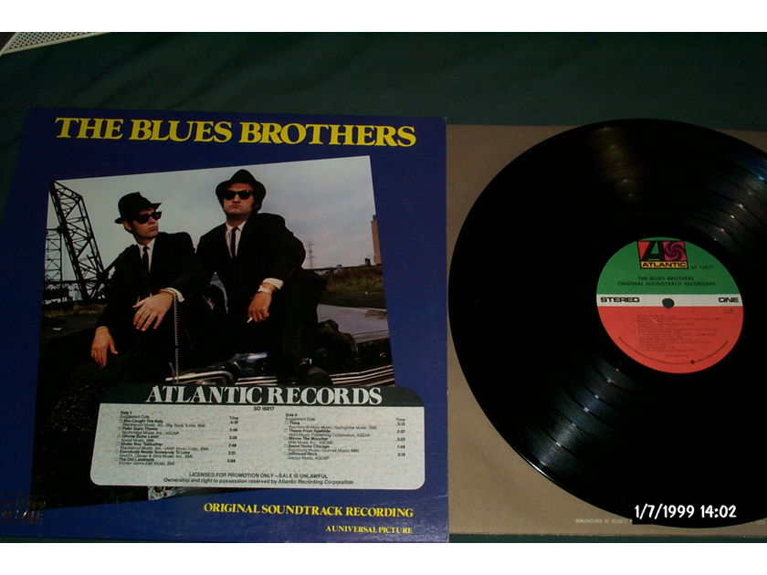 The Blues Brothers - Original Soundtrack Recording Promo LP NM